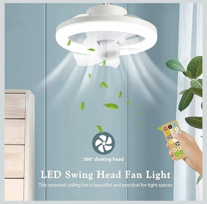 LED Ceiling Fan Light for Bedroom Kids' Room Home, Office, Cabin & Kitchen