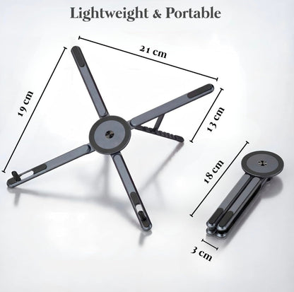 3-in-1 Adjustable Laptop Stand with MagSafe Phone Holder