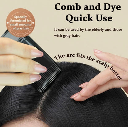 New Hair Color Comb Stick | Instant Grey Hair Coverage for Men & Women | Waterproof & Sweat-Proof Temporary Hair Dye Stick