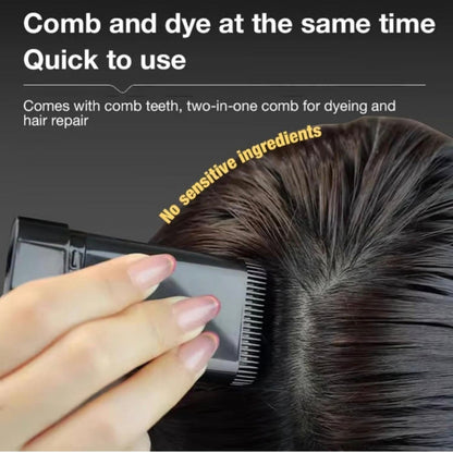 New Hair Color Comb Stick | Instant Grey Hair Coverage for Men & Women | Waterproof & Sweat-Proof Temporary Hair Dye Stick