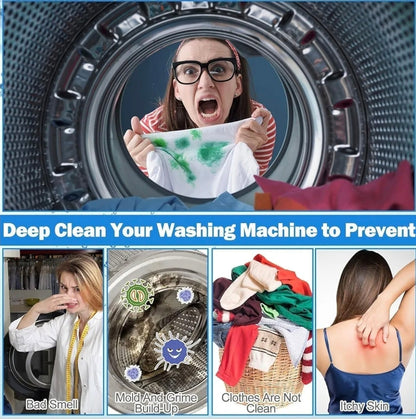 Washing Machine Cleaner Tablets, Solid Washer Deep Cleaning Tablet (Pack Of 12)