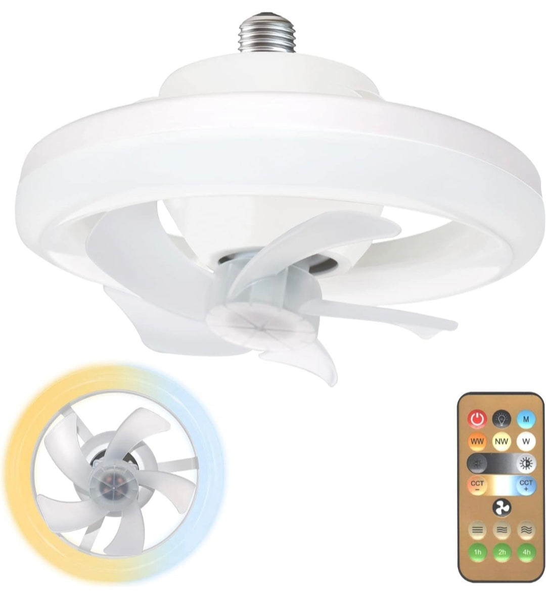 LED Ceiling Fan Light for Bedroom Kids' Room Home, Office, Cabin & Kitchen