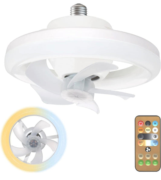LED Ceiling Fan Light for Bedroom Kids' Room Home, Office, Cabin & Kitchen